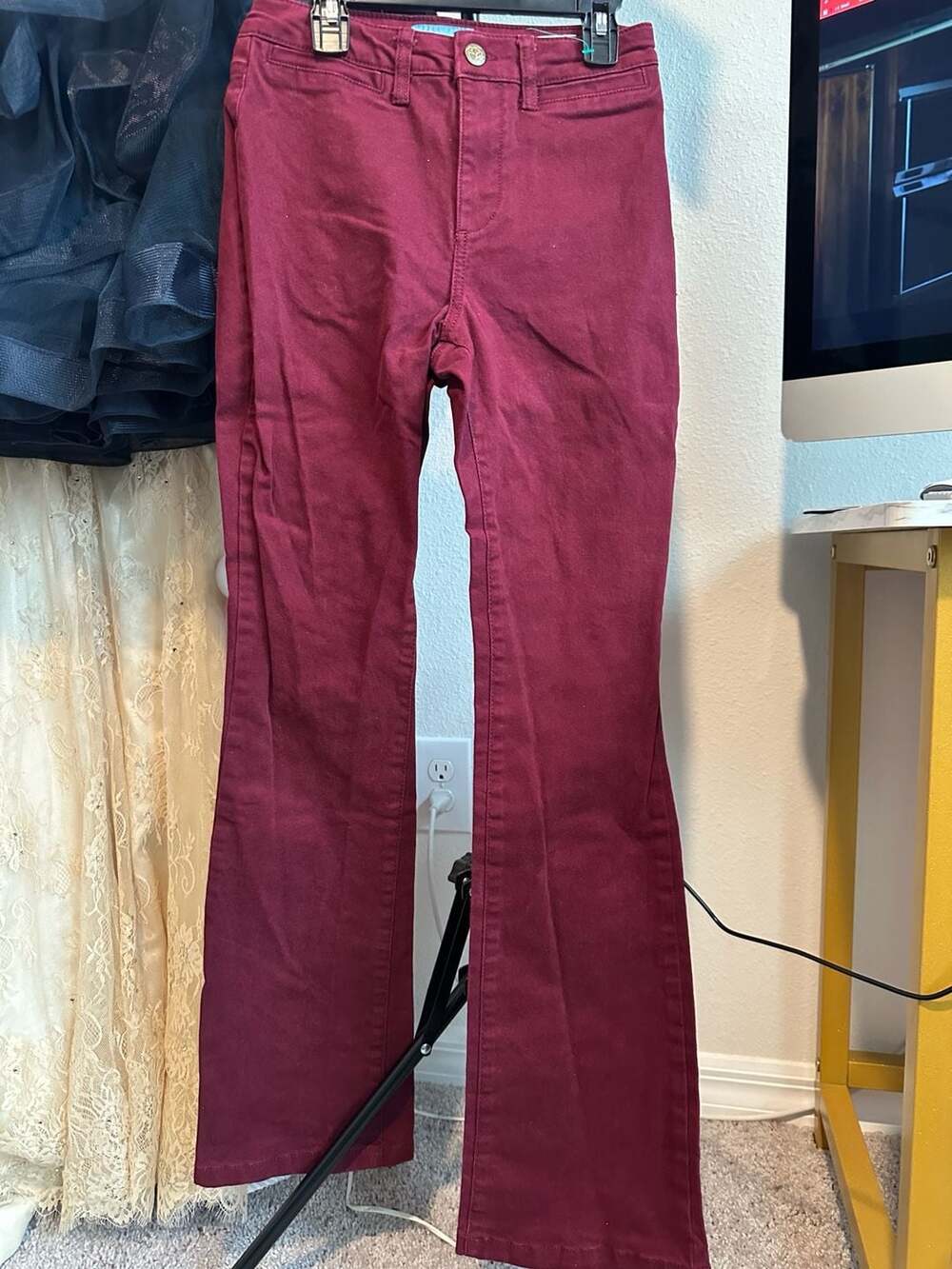 Draper James Red Flare Jeans Size 4
